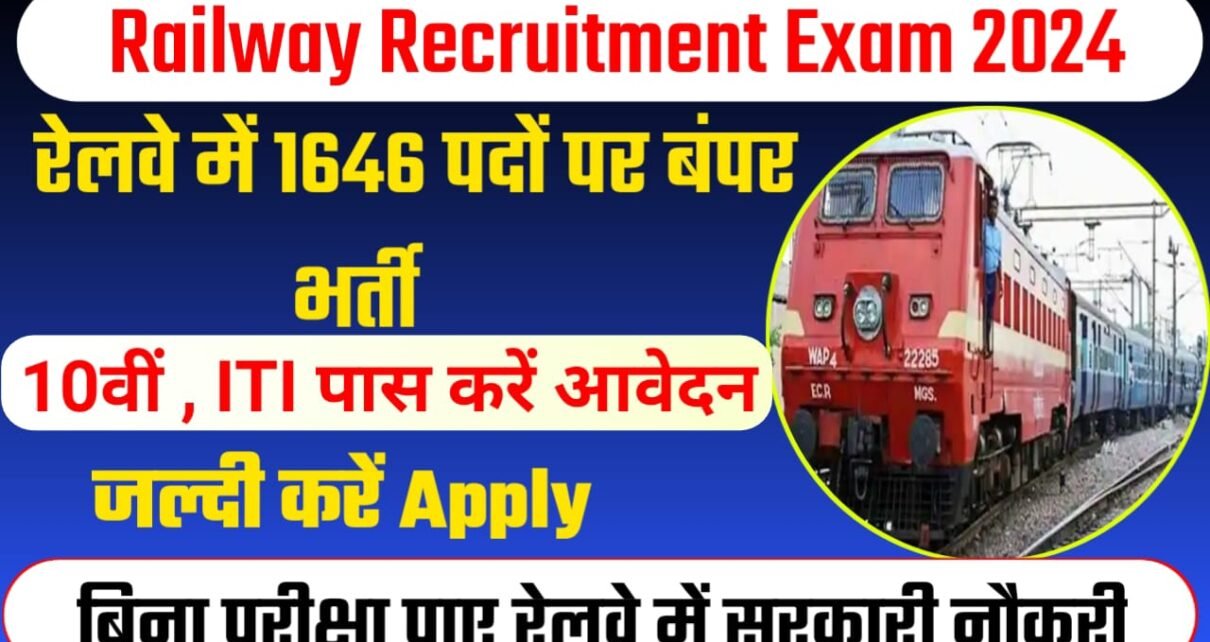 Railway Recruitment 2024 Apply Online 10वीं और ITI का हैं सर्टिफिकेट